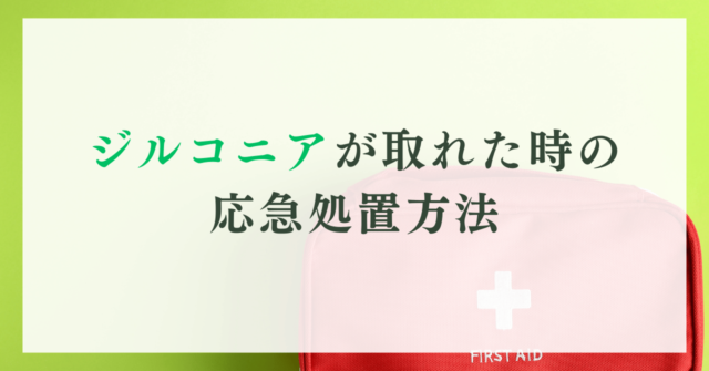 ジルコニアが取れた時の応急処置方法